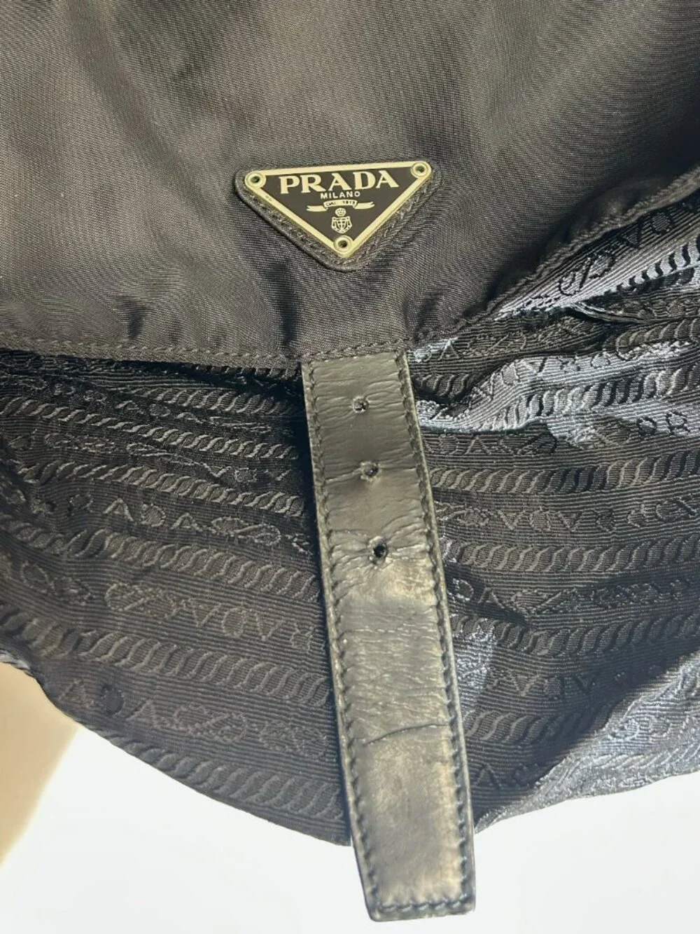 Prada Black Nylon backpack